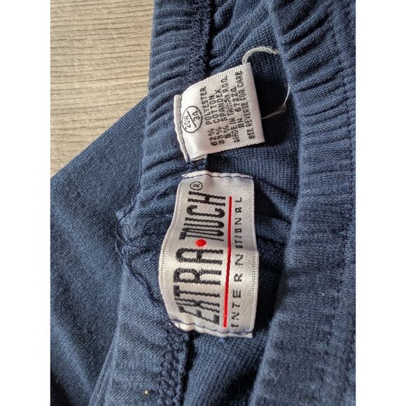 Vtg Extra Touch Navy Blue Elastic Waist Stretch Pants Womens Size 20w - Picture 3 of 3
